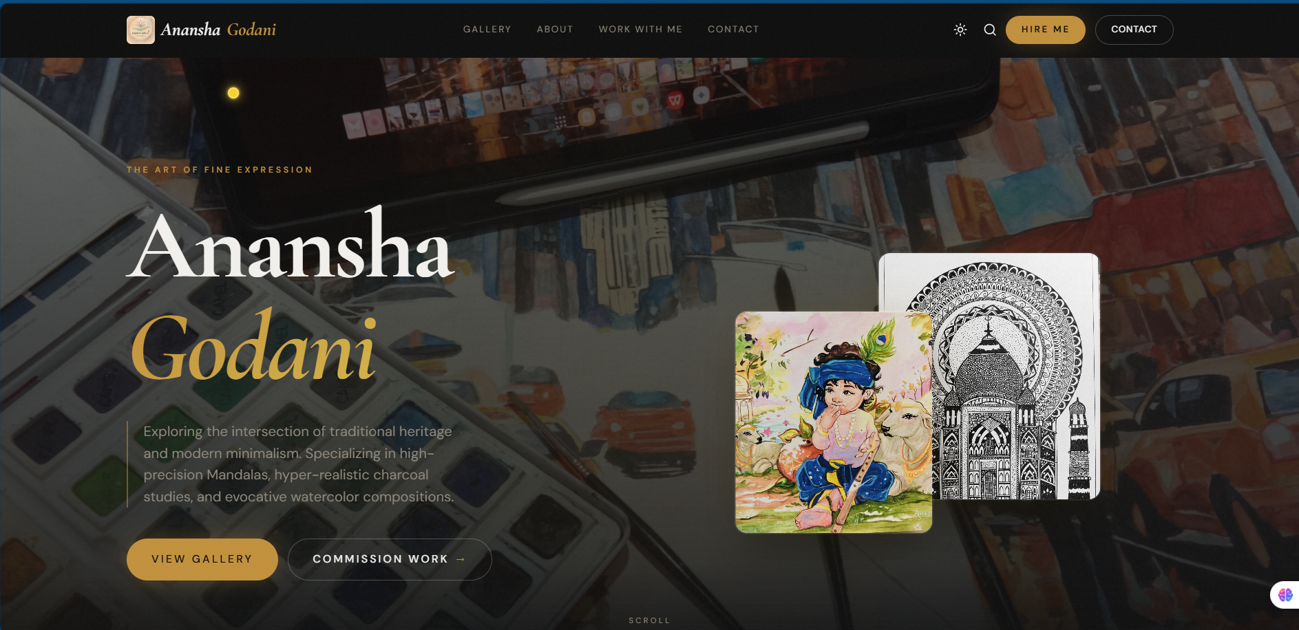 Screenshot of Art Gallery